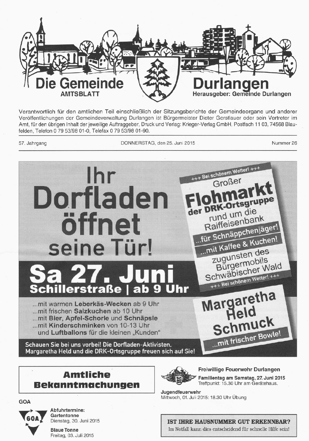 Amtsblatt vom 25.06.2015